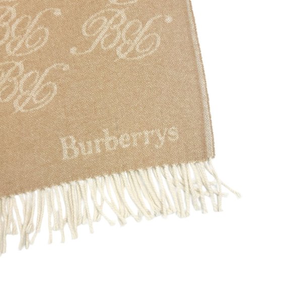 Burberry's 1990s 100% Cashmere Scarf Authentic Unisex Monogram - Picture 3 of 4